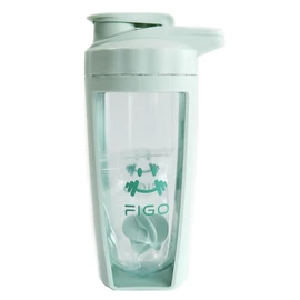 FIGO Protein Shaker Bottle 710ml with Ball Portable BPA Free Leak & Odor Proof Large Capacity Opal Green