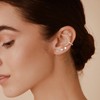 Stud and Hoop Earrings Set for Women 18K Gold Filled