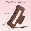 JIRIS Soft Silicone Flexible 2PCS 4.13in Hair Claw Rectangle Bendable