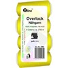 Pack of 4 spools overlock sewing thread, yellow, 2743 m,