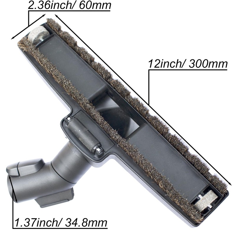 for Miele, Horse Hair Vacuum Brush Attachments with Wheels -