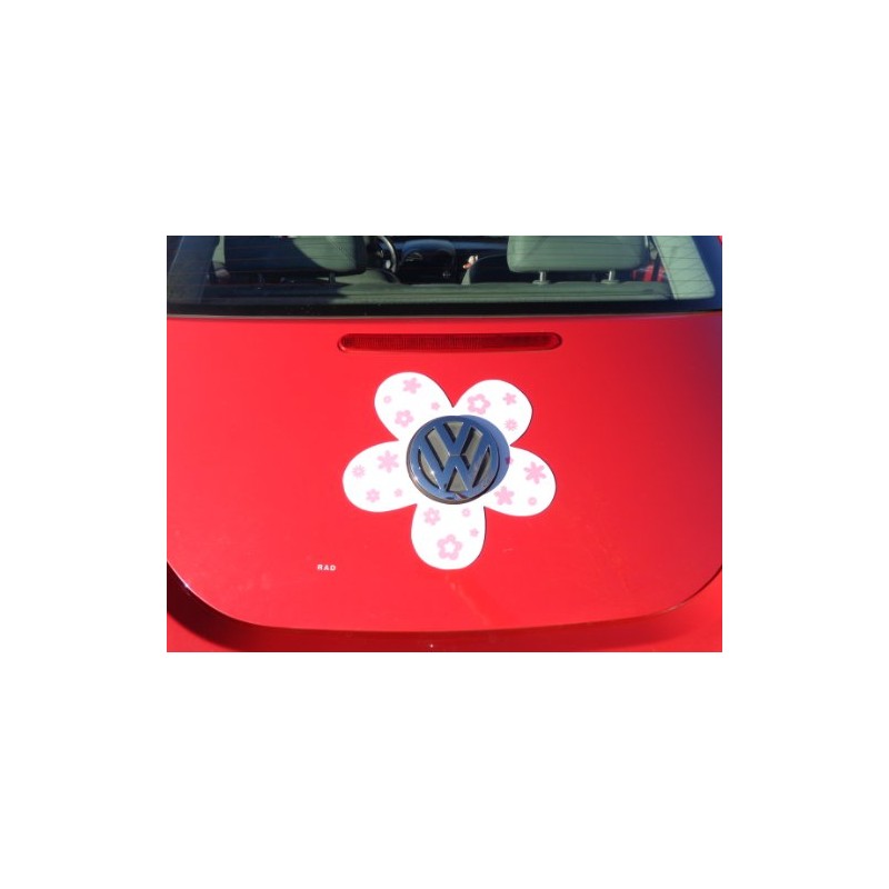 Bling My Bug Magnetic VW Beetle Decal Pink Daisy