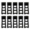 JIHUOO 10 Pcs Plastic Picture Frame Easel Back Photo Frame