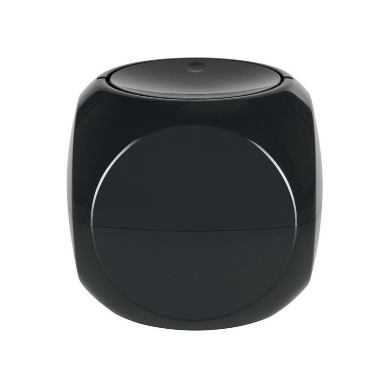 Spirella Bathroom bin, Black, 14 x 14 cm