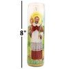 San Juan Ramon 8" White Religious Candles Set - Bundle