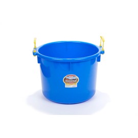 Little Giant® Plastic Muck Tub | Durable & Versatile Utility Bucket with Handles | Muck Bucket | Durable Handles | 40 Quart | Blue
