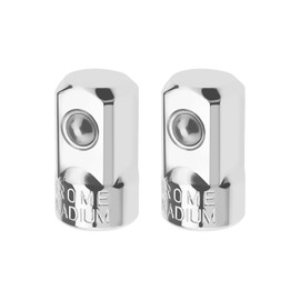 SING F LTD 2Pcs 1/4-Inch Female to 1/2-Inch Male Socket Adapter Chrome Vanadium Steel Socket Adapter And Reducer Accessories for Industry Machinery Construction Work