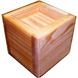 Bed Lifter Set of Four - Two at 1 x 3 and Two at 1.5 x 1.5 Inch Furniture Legs - Natural Finish with Felt Bottom