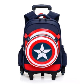 Six Wheels Trolley Suitcase School Bags For Boys Girls Oxford Vacation Rolling Backpack Kids Traveling Luggage