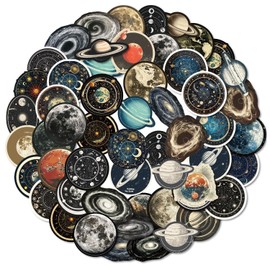 CVFRTT 100 Astronomy-Themed Stickers, Creative Stickers, Waterproof Stickers, Decorative Skateboards, Water Bottles, Notebooks, Luggage
