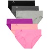 Balanced Tech Women's Seamless Bikini Panties 6-Pack - Prism -