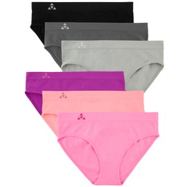 Balanced Tech Women's Seamless Bikini Panties 6-Pack - Prism - Small