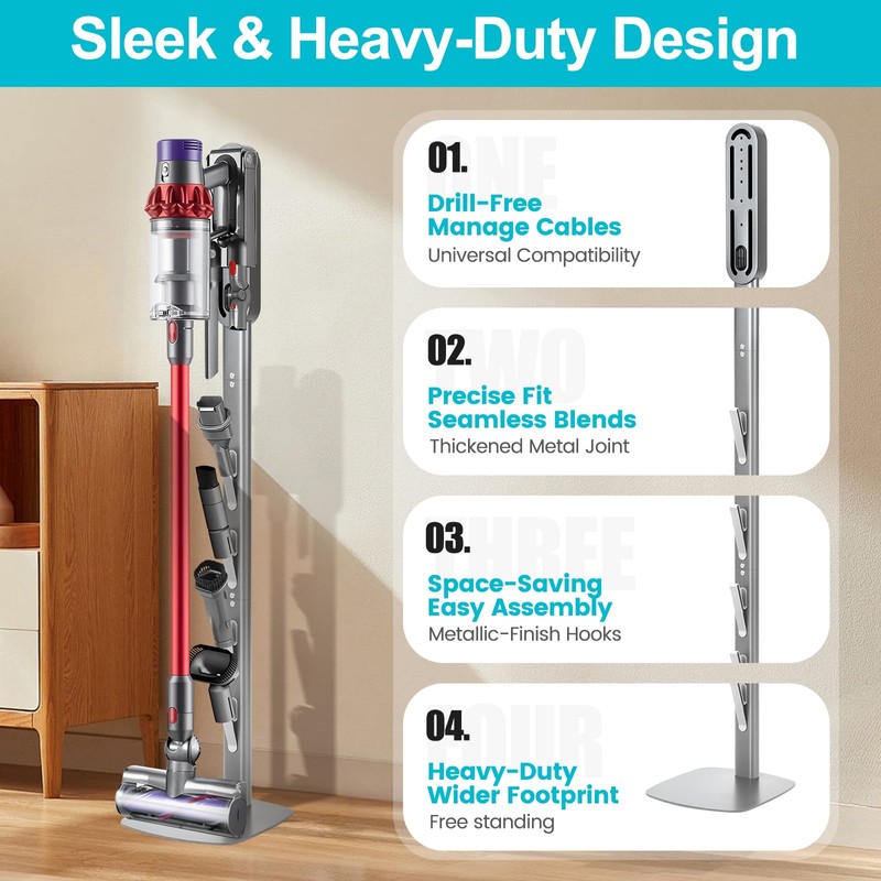 SIOMK Vacuum Stand for Dyson Gen5 V15 V12 V11 V10