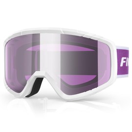 findway OTG Ski Goggles, snow/Snowboard Goggles for Men, Women Youth [Upgraded] Fit for All Helmet - Anti fog & glare & UV