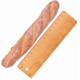 Baguette Transfer Peel, 15 Inch Long, Flipping Board for Baking of French Baguette Bread, Loaves and Ciabatta, Keep Dough in Shape, Made with Food-Grade Premium Beech Wood