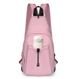 JENAGREEN Waterproof Sling Backpack Crossbody Sling Bag for Women Men, Multipurpose Travel Hiking Adjustable Chest Bag Casual Daypack