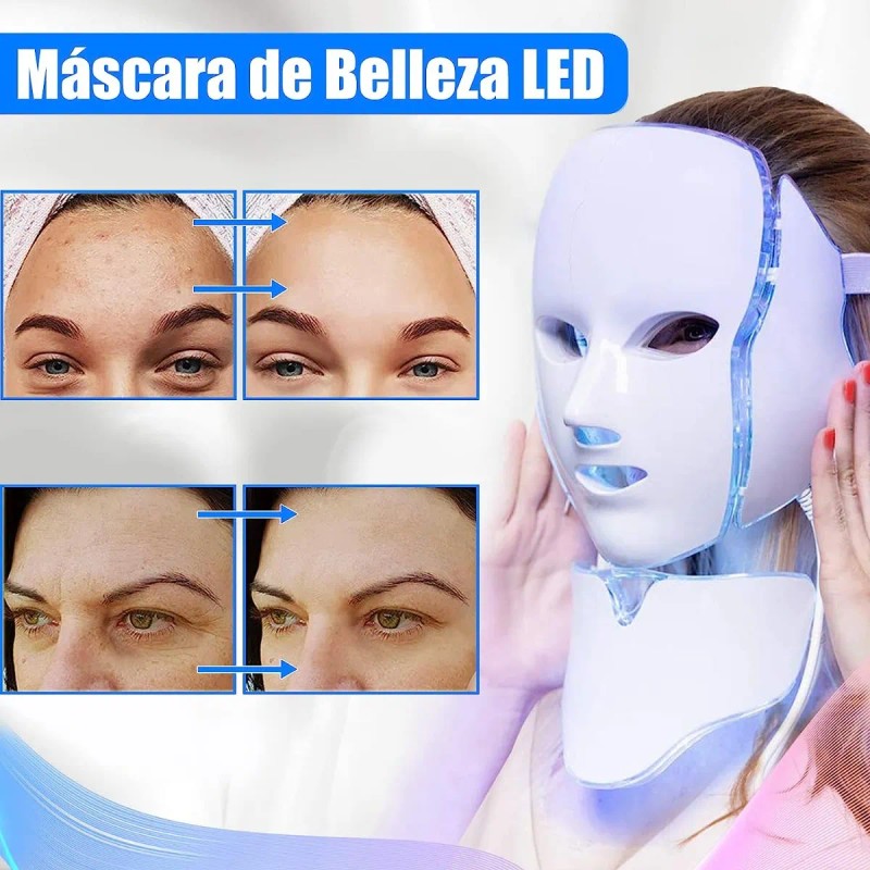 Equipo De Belleza Para Damas Con Máscara Led De 7