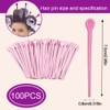 100PCS Plastic Hair Roller Pins – Durable, Reusable Curling Picks