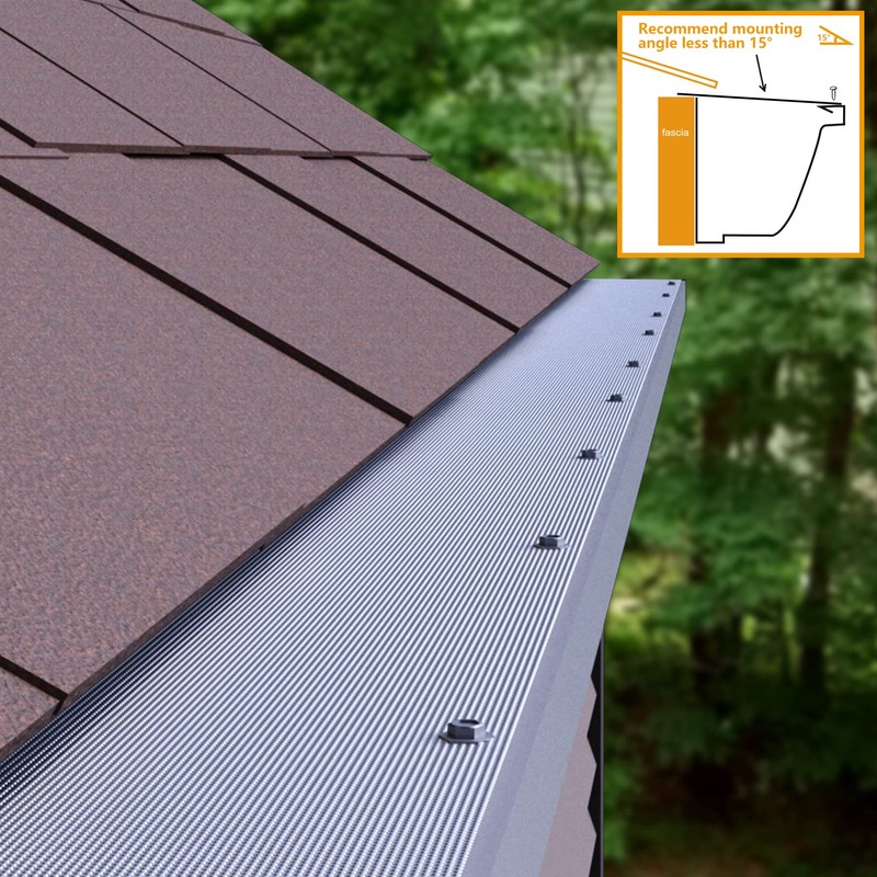 Powrocket Universal Sizes Stainless Steel Micro Mesh Gutter Guard Leaf
