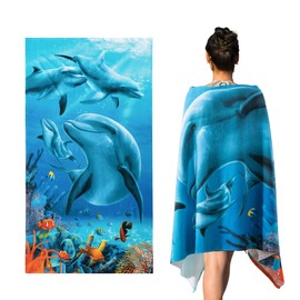 Battilo Microfiber Beach Towel - Extra Large 71x39 Inch - Quick Dry, Sand-Resistant, Ultra Soft - Lightweight Travel Towel for Beach, Pool, Yoga, Travel, Camping, Picnic - Vibrant Printed Designs