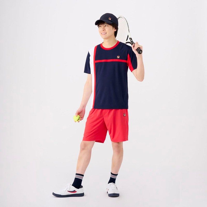 FILA Mesh Insert UV-Resistant Logo Cap, Unisex, Adult, fila navy