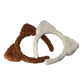 Leadigol Cat Ears Headband Plush Headbands Autumn Winter Sweet Hair Hoop Headwear Cartoon Hair Accessories Fluffy Plush Ears