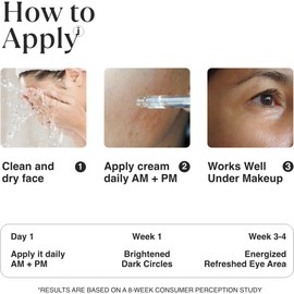 MATKAS Korean Vitamin C & Caffeine Eye Cream for Dark Circles and Puffiness - 15mL, Dark Circles Under Eye Treatment, Under Eye Cream Anti Aging with Shea Butter, Vitamin E for Puffy Eyes and Wrinkles