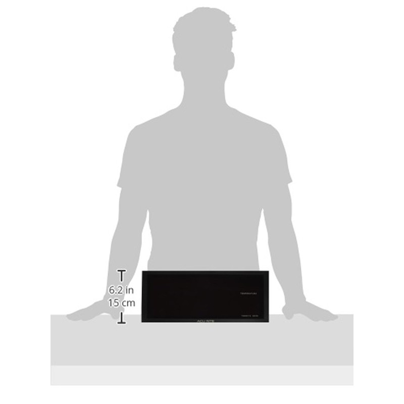 AcuRite 75100C 18-Inch Large Led Clock with Indoor Temperature