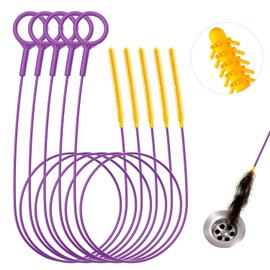 35-Inch Metal Drain Snake Clog Remover - 5 Pack