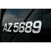 Boat & Jetski Registration Numbers - Domed/Raised Decal (16 Pcs)
