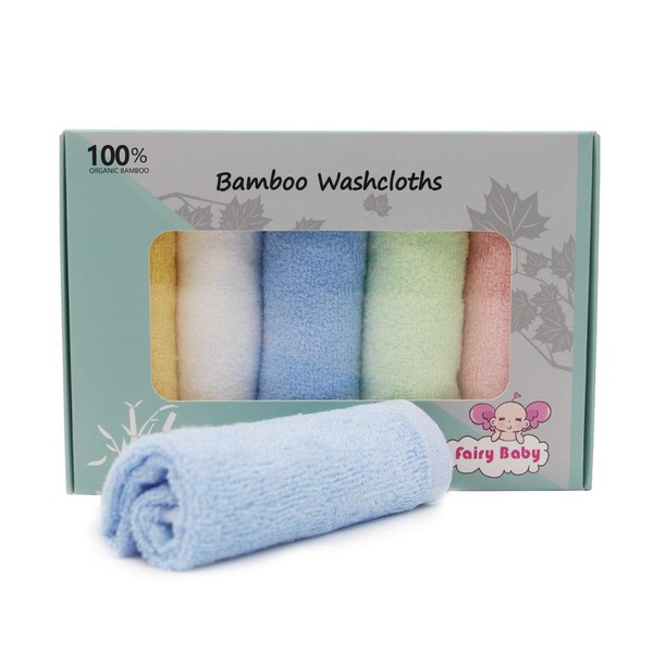 Bamboo Wash Cloths Baby 5 Pack (25 x 25) Face