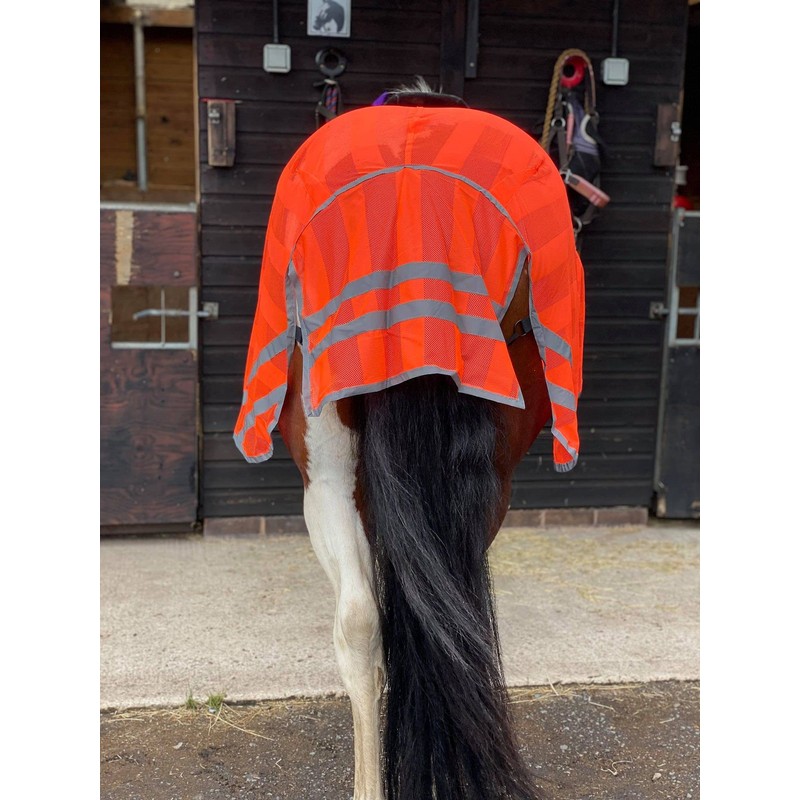Equipride REFLEX HIND EXERCISE SHEET HI VIZ QUARTER SHEET SADDLE