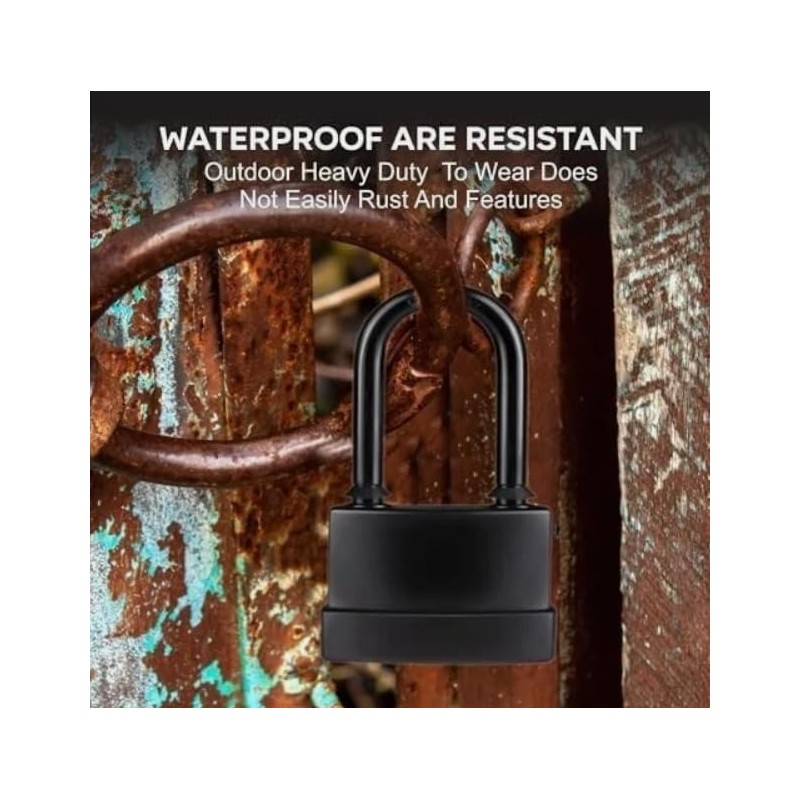 PSO 45MM Long Shackle Heavy Duty Waterproof Steel Outdoor Security