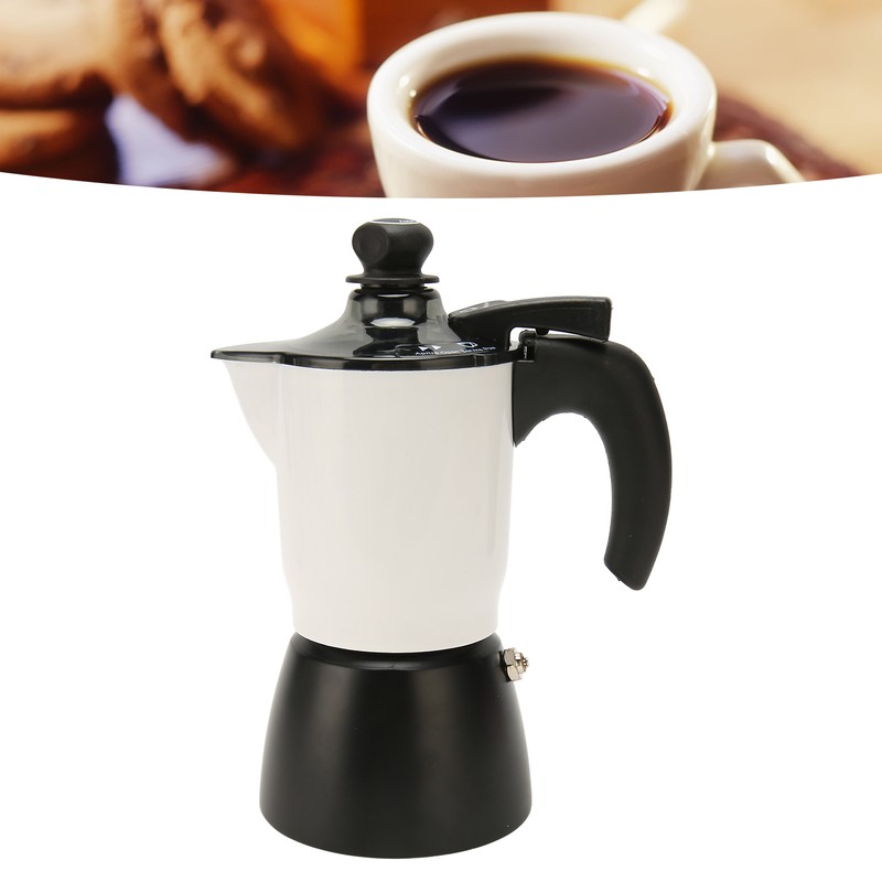 150ml Moka Pot Stovetop Coffee Maker Makes Real Italian Coffee