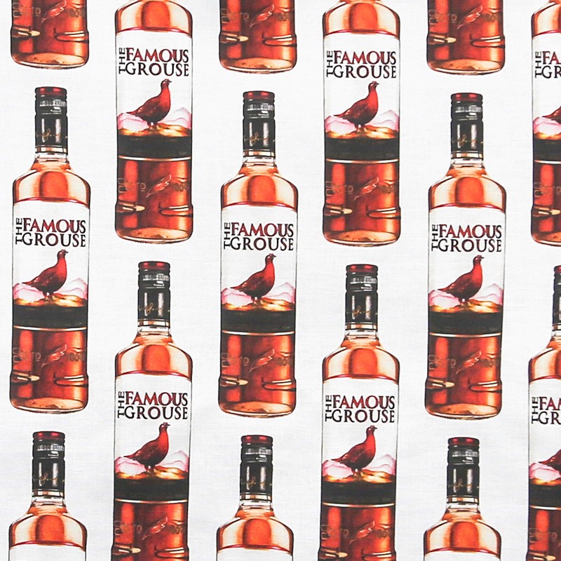 Clare Baird The Famous Grouse Patterned Tea Towel