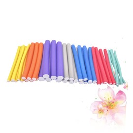 DOITOOL 42pcs Hair Rollers Hair Curling Rubber Rods Soft Curlers Rods Fringe Curler for Bangs