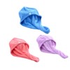 TOVINANNA 3pcs Microfiber Hair Towel Wraps Fast Drying Coral Shower