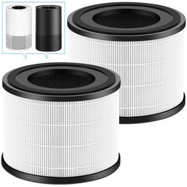 2 Pack AP-S0610L H13 True HEPA Filter Replacement Filter,Compatible with MOOKA AP-S0610L Air Purifier,for Home Large Rooms up to 1200ft²（White）