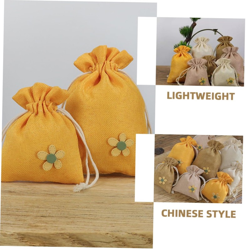 Healeved 8pcs Refillable Lavender Sachet Bags Small Medium Dried Flower