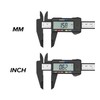 150mm 6inch Plastic Digital Caliper LCD Digital Electronic Ruler Carbon