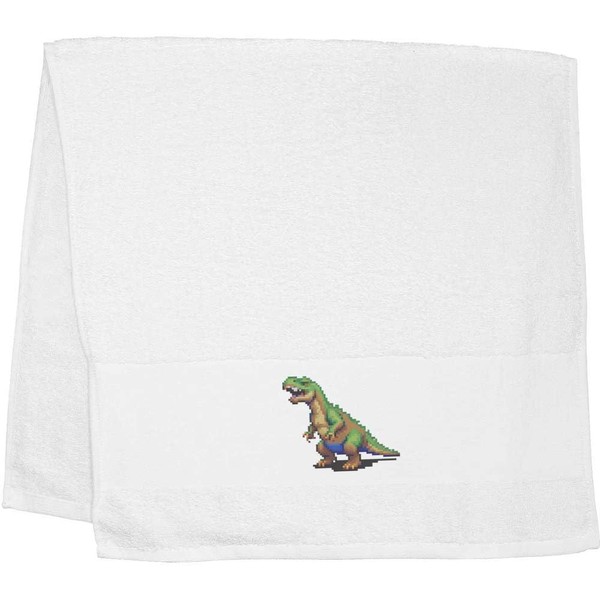 Azeeda 'Pixel Art T-Rex' Hand/Guest Towel (TL00059763)