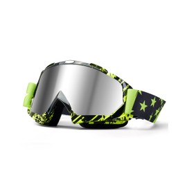 beyisi Dirt Bike Goggles Motorcycle Gear ATV Riding Motocross Dirtbike 4-Wheeler Accessories Ski Fit Over The Glasses UV400 Protection Dust Shatterproof for Men Women