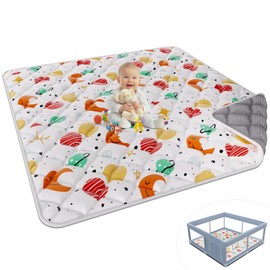 50x50 Inch Baby playmat, fit for 50x50 Baby playpen, Foldable Baby Playmat for Floor, Portable Activity PlayMats for Babies and Toddlers