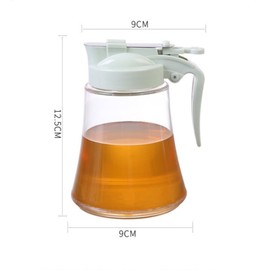 Komost Honey Dispenser No Drip - Easy Squeeze Syrup Dispenser Bottle for Efficient Serving, Ideal Honey Squeeze Jar for Kitchen & Coffee Bar, Mess-Free Solution