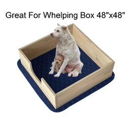 2Pack Pee Pads for Dogs Washable 53”x53”, Extra Large Puppy Pads Waterproof, Super Absorption, Anti Skid for Whelping Training