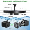 AISITIN Solar Power Bird Bath Fountain Pump Upgrade 2.5W Solar