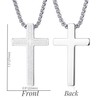 vicima Stainless Steel Lord's Prayer Cross Necklace for Men &