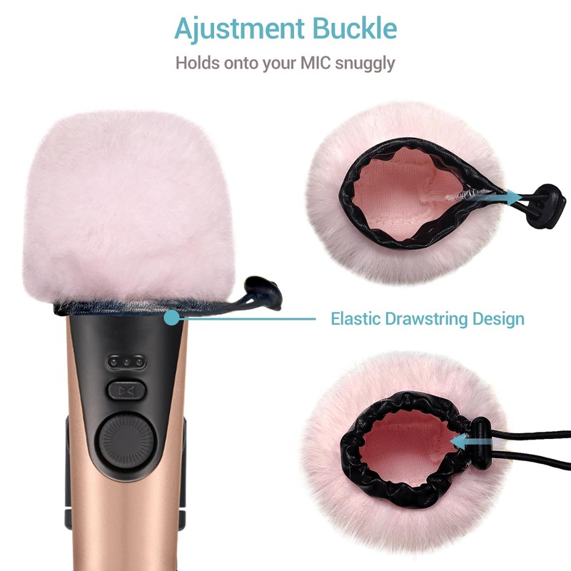 Cubilux Furry Windscreen Compatible with Apogee HypeMic, MIC Wind Muff,