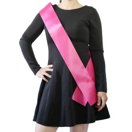 FENDOLE 12 Pack Hot Pink Blank Sash,Plain Satin Sashes,Sashes for Pageants,DIY Sashes for Party Decorations,Blank Sashes for Pageants