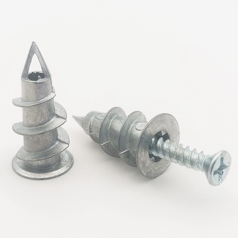 Plasterboard Fixings, Metal Self Drilling Plasterboard Screws Raw Plugs Cavity